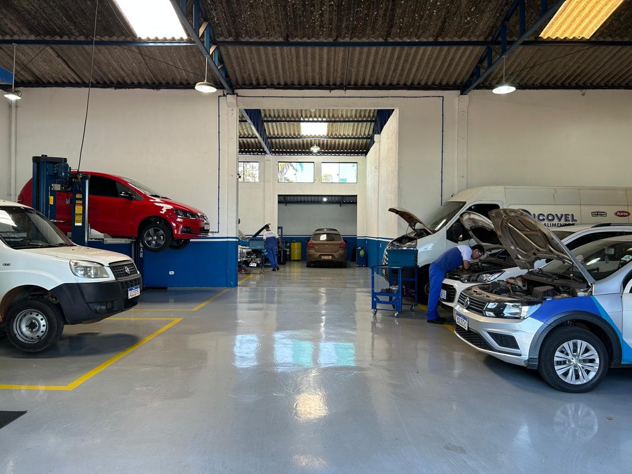 Estrutura interna da oficina Borchacar